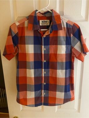 🧡 Urban Pipeline Plaid Button-Up Shirt Youth Size Large 🧡